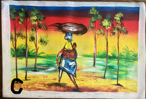 Ghanaian Canvas Painting