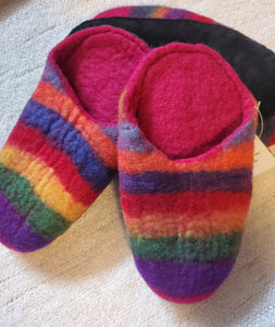 Felted Slippers (various colors/patterns)