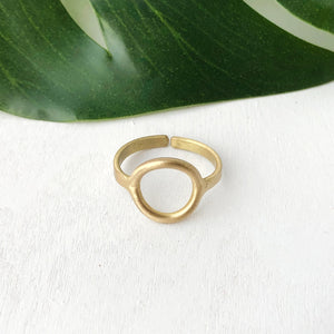 Petite Circle Ring- Gold or Silver