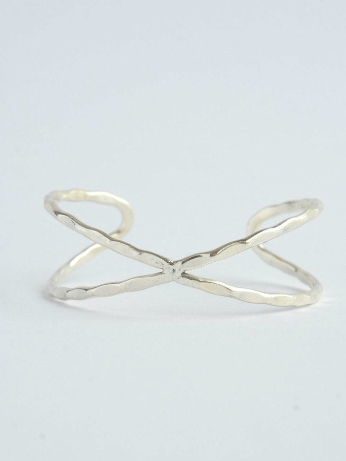 Helix Cuff Bracelet - silver - Small Things Fair Trade