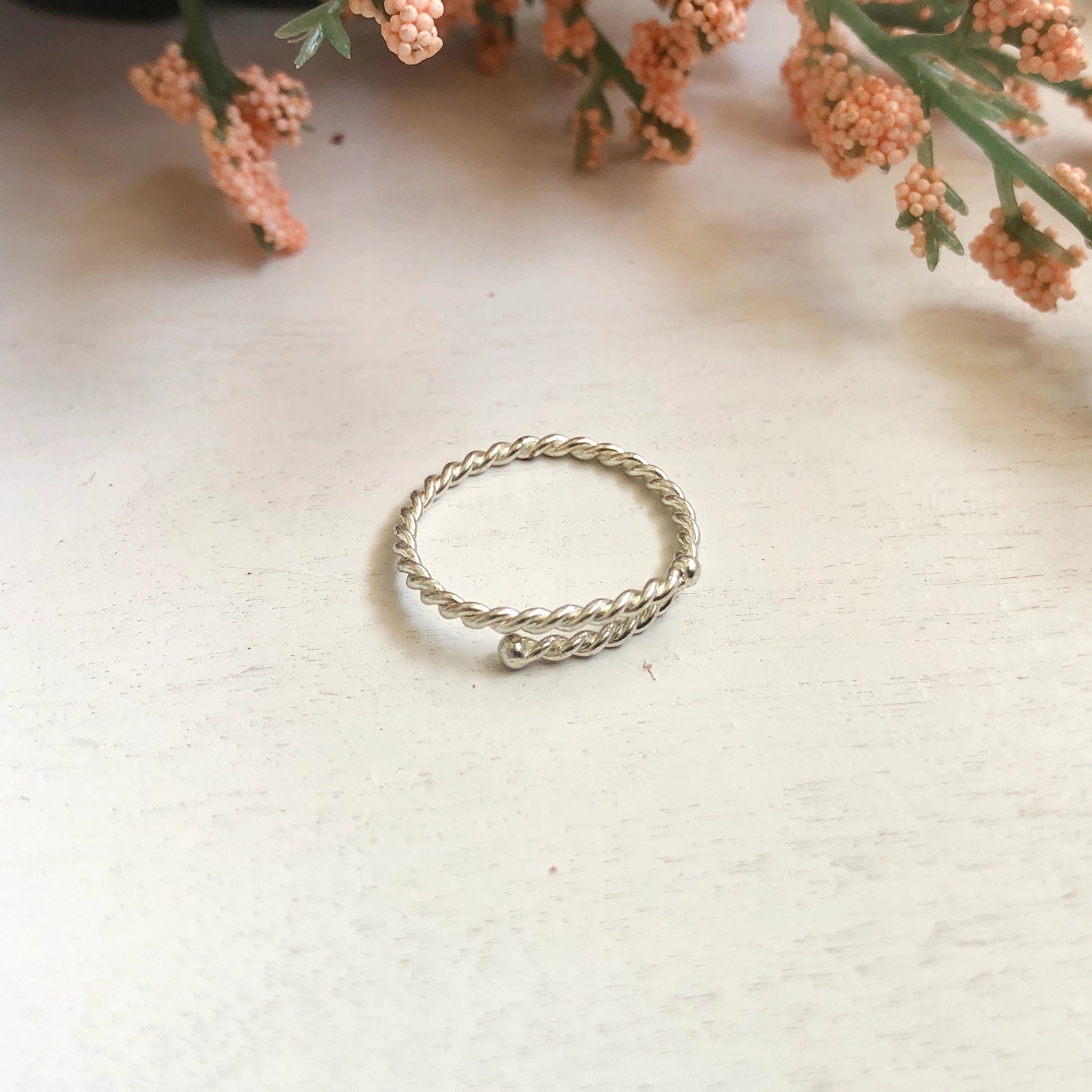 Twisted Stacking Ring - Silver