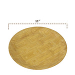Round Pressed Bamboo Serving Plates