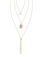 Triple Strand (Multi-Way) Necklace - silver